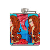 redheaded Meerjungfrauflasche Flachmann (Rückseite)