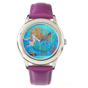 redheaded Unterwassermeerjungfrau Armbanduhr