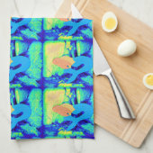 Redheadmeerjungfrauentwurf Geschirrtuch (Viertel Falte)