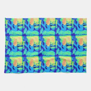 Redheadmeerjungfrauentwurf Geschirrtuch