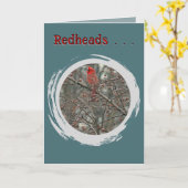 "REDHEADS" BIRTHDAY CARD KARTE (Gelbe Blume)