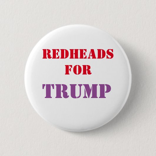 Redheads für TRUMPF Kampagnen-Knopf Button (Vorderseite)