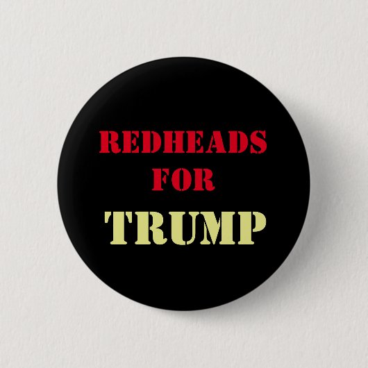 Redheads für TRUMPF Kampagnen-Knopf Button (Vorderseite)