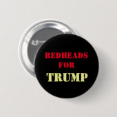 Redheads für TRUMPF Kampagnen-Knopf Button (Vorne & Hinten)