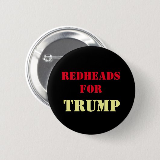 Redheads für TRUMPF Kampagnen-Knopf Button (Vorne & Hinten)