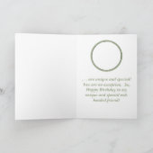 "REDHEADS SIND EINZIGARTIG UND BESONDERS" BIRTHDAY KARTE (Innenseite)