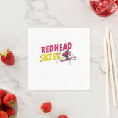 Redheads Skier Ski Red Hair Ginger Redhead Geschen Serviette (Beispiel)