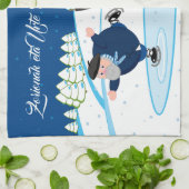 Redigieren Sie, Weihnachten/Navidad, Olentzero Geschirrtuch (Gefaltet)