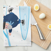 Redigieren Sie, Weihnachten/Navidad, Olentzero Geschirrtuch (Viertel Falte)