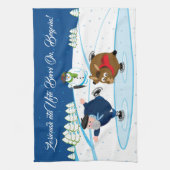 Redigieren Sie, Weihnachten/Navidad, Olentzero Geschirrtuch (Vertikal)