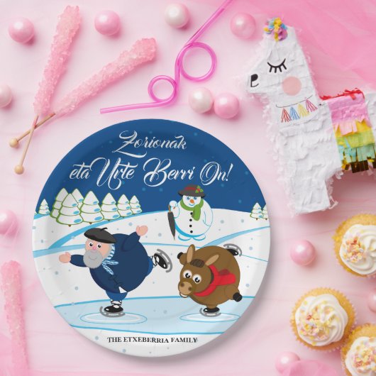 Redigieren Sie, Weihnachten/Navidad, Olentzero Pappteller (Party)