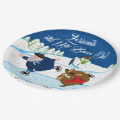 Redigieren Sie, Weihnachten/Navidad, Olentzero Pappteller (Schrägansicht)