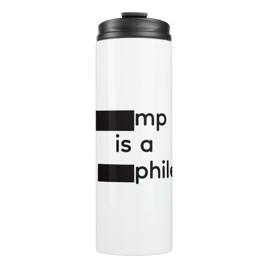 Redigierter Thermobecher Thermosbecher (Vorderseite)