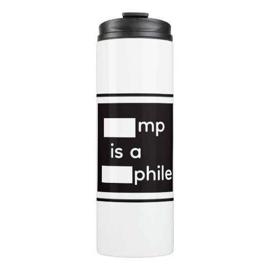 Redigierter Thermobecher Thermosbecher (Vorderseite)