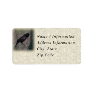 Redings Blackbird-Adressbezeichnungen Adressaufkleber