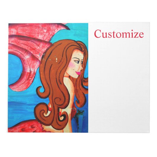 Redkopfmermaid Thunder_Cove Notizblock (Vorderseite)