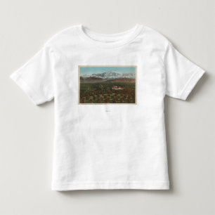 Redlands, CA - Berg u. Obstgarten-Szene Kleinkind T-shirt