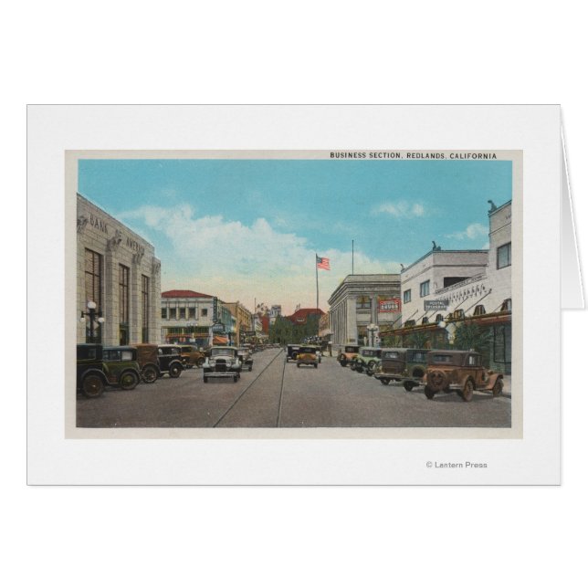 Redlands, CA - Business District Town Centre Vie (Vorderseite (Horizontal))