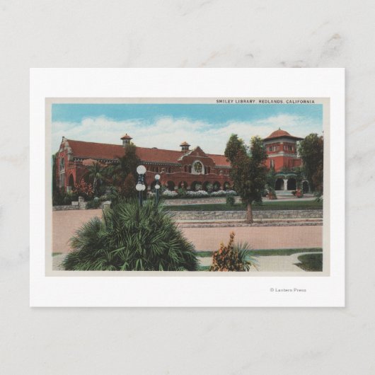 Redlands, CA - View of Smiley Library Postkarte (Vorderseite)
