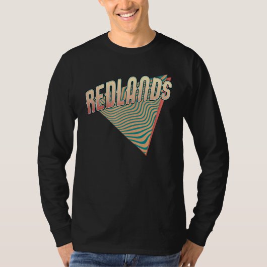 Redlands California Throwback Vintag Retro T-Shirt (Vorderseite)