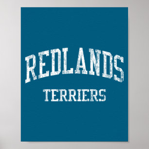 Redlands High School HS Redlands CA Vintage-Sport Poster