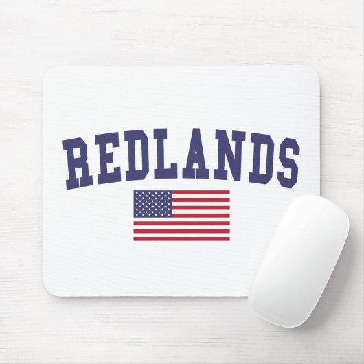 Redlands US-Flagge Mousepad (Mit Mouse)