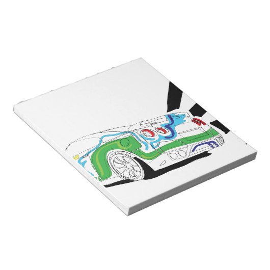 Redlights Notizblock (angewinkelt)