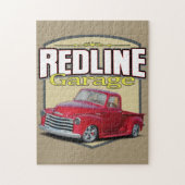 Redline Garagen-Rot-LKW Puzzle (Vertikal)