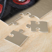 Redline Garagen-silbernes frisiertes Auto Puzzle (Seite)