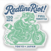 Redline Riot Aufkleber (Vorderseite)