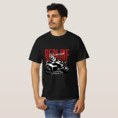 Redline Warrior: Motorradfahrer T - Shirt (Vorne ganz)