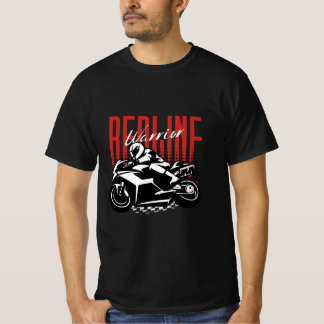 Redline Warrior: Motorradfahrer T - Shirt