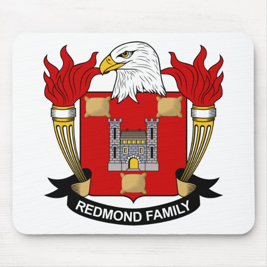 Redmond-Familienwappen Mousepad (Vorne)