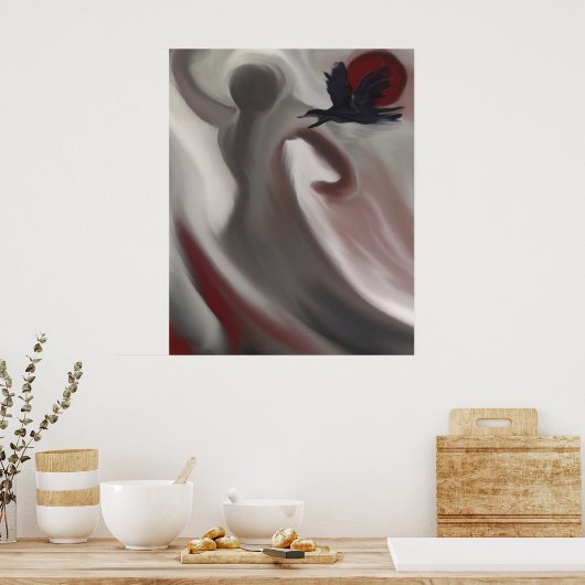 RedMoon-Warnung Poster (Küche)