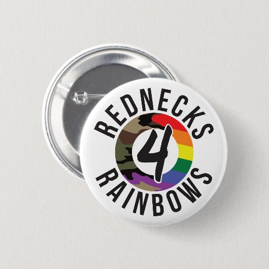 Redneck 4 Rainbows Button (Vorne & Hinten)