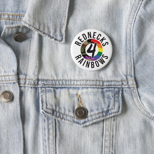Redneck 4 Rainbows Button (Beispiel)