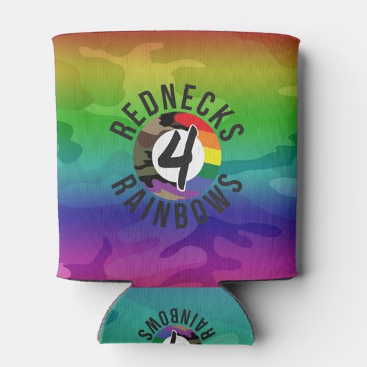 Redneck 4 Rainbows Dosenkühler (Rückseite)