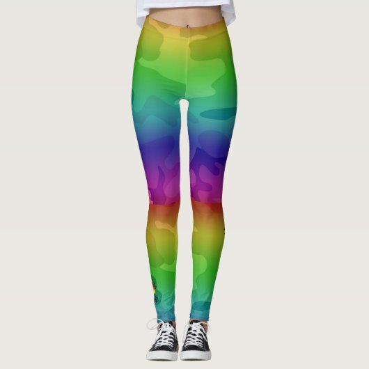 Redneck 4 Regenbogen Leggings (Vorderseite)
