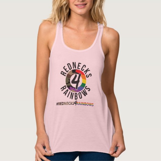 Redneck 4 Regenbogen Tank Top (Vorderseite)