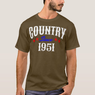 Redneck 71 Jahre Geboren 1951 Country Music 71 T-Shirt