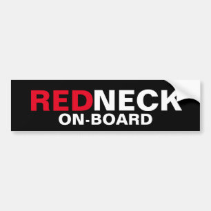 Redneck an Bord Autoaufkleber