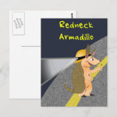 Redneck Armadillo Postcard Postkarte (Vorne/Hinten)