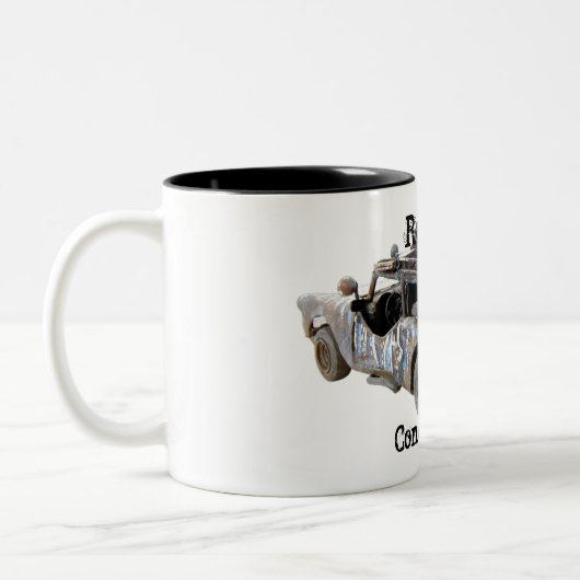 Redneck-Auto Zweifarbige Tasse (Links)
