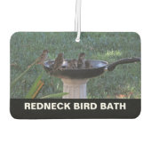 Redneck Bird Bath Air Freshener Autolufterfrischer (Rückseite)
