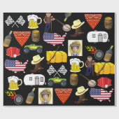 Redneck Birthday Geschenkpapier (Flach)