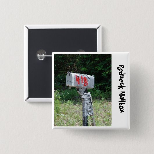 Redneck-Briefkasten Button (Vorne & Hinten)