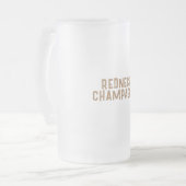 Redneck Champagne Mattiert Glass Beer Tasse (Vorderseite Links)