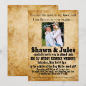 Redneck Couple Wedding Celebration Einladung (Vorne/Hinten)