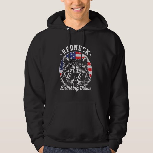 Redneck Drink Team Moonshine Bourbon Whiskey Hoodie (Vorderseite)
