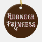 Redneck druckt Extravaganten Text Keramik Ornament (Vorne)